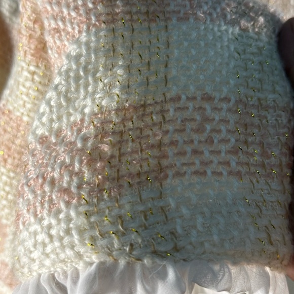 Hannah White and Pink Blazer with Textured Finish,Y2K,Vintage. - Picture 6 of 6